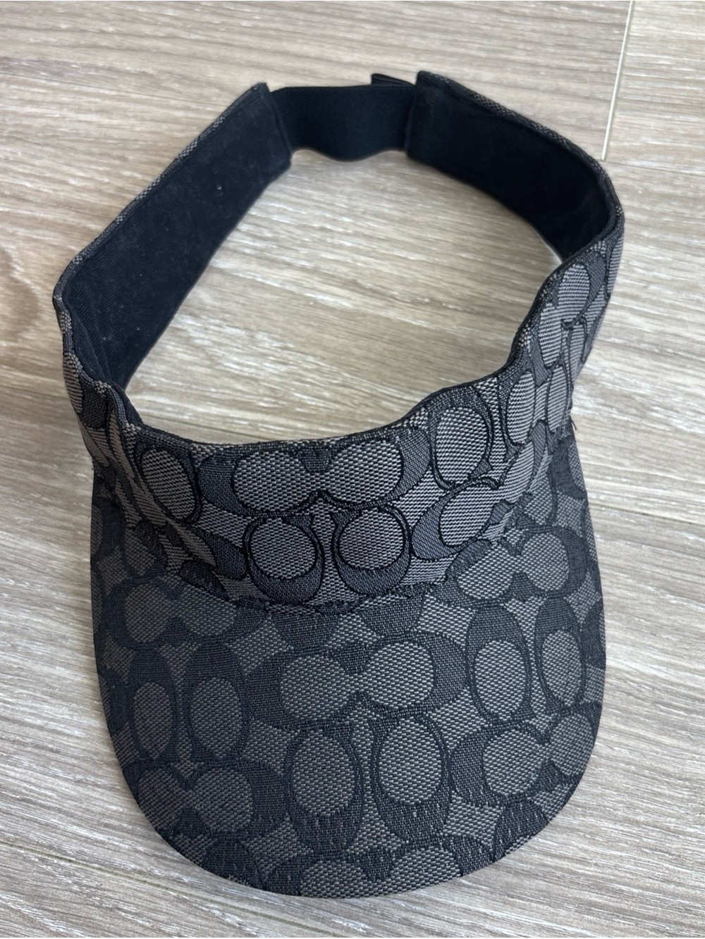 Coach Black Signature Jacquard Strap